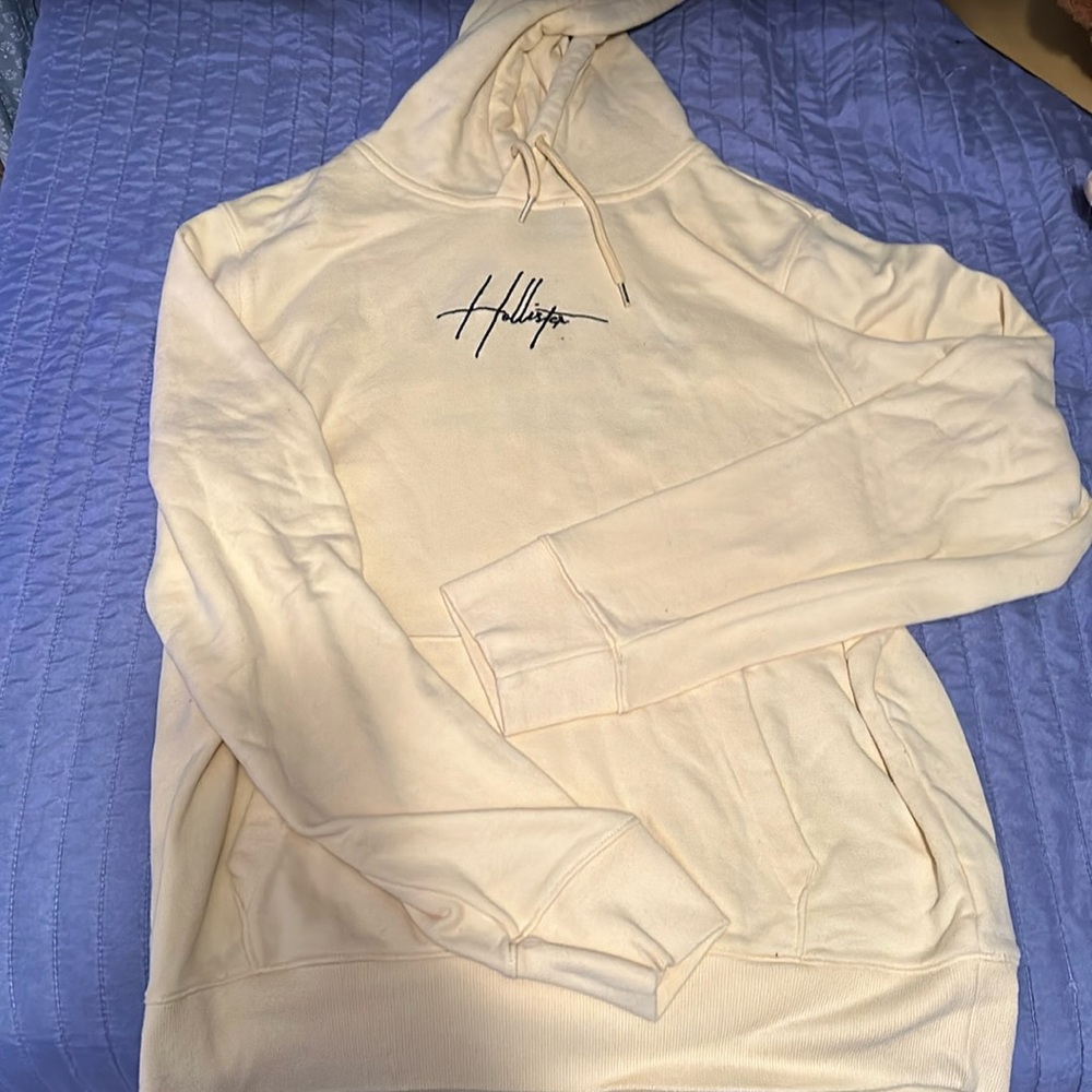 Yellow Hollister hoodie
